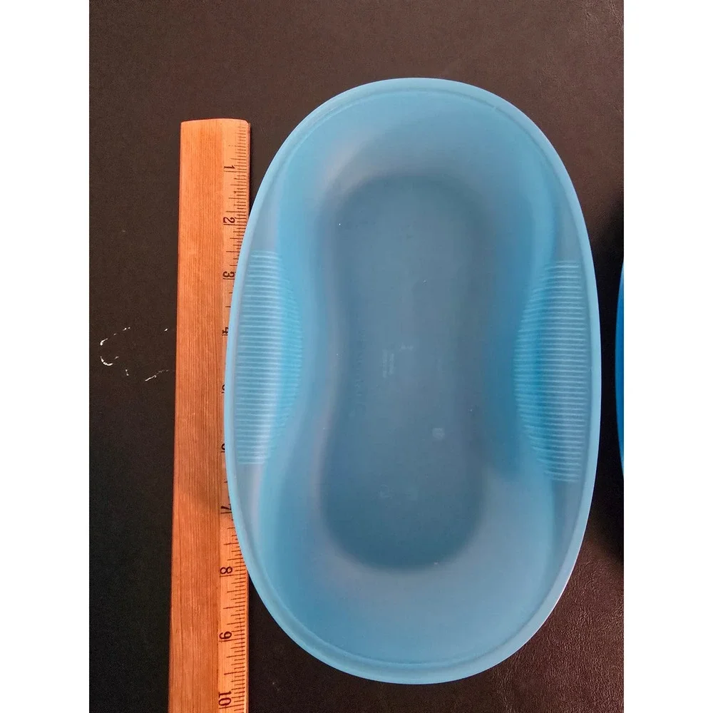 Tupperware Small Microwave Breakfast Maker Blue 6996A 430ML Eggs